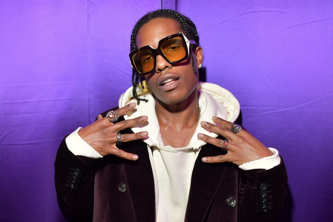 Asap Rocky in the front row