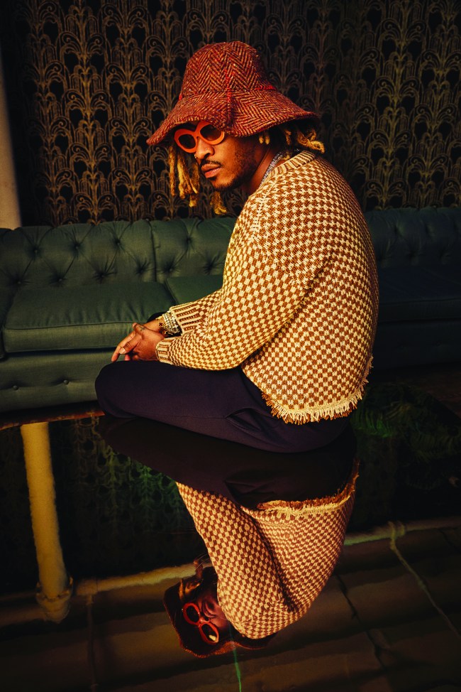 Portrait of Future photographed by David Needleman for Billboard on October 4, 2022 at Ace Studios in Miami, Florida.