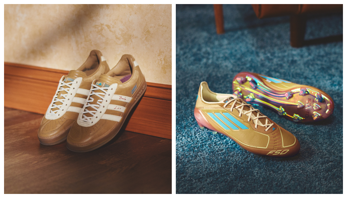 Bad Bunny, Leo Messi, Adidas Gazelle, F50, soccer cleat