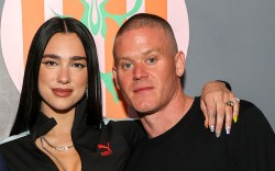 LONDON, ENGLAND - JULY 15: (L to R) Charlie Groom, Dua Lipa and Billy Walsh attend the PUMA x Dua Lipa launch dinner hosted by Dua Lipa at Bistrotheque on July 15, 2022 in London, England. (Photo by David M. Benett/Dave Benett/Getty Images for PUMA)