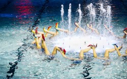 Christian Louboutin’s Paris Fashion Week Swimming Spectacular