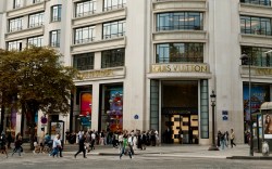 The Louis Vuitton flagship on Avenue des Champs-Élysées in Paris