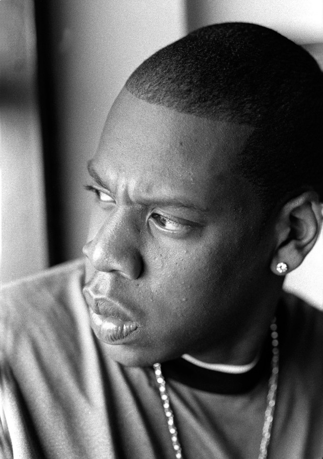 NEW YORK, NEW YORK--JUNE 10: Jay-Z appears in a portrait taken at the Roc-A-Fella Records offices on June 10, 1996 in New York City. (Photo by Al Pereira/Michael Ochs Archives/Getty Images)