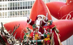 Santa Claus, 2022 Macy's Thanksgiving Day Parade, November 24, New York City.