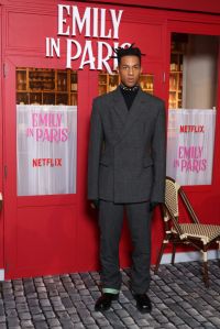 PARIS, FRANCE - DECEMBER 06: Sharl CRB attends the "Emily In Paris" by Netflix - Season 3 World Premiere at Theatre Des Champs Elysees on December 06, 2022 in Paris, France. (Photo by Pascal Le Segretain/Getty Images)