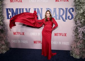 NEW YORK, NEW YORK - DECEMBER 15: Camille Razat attends the Emily In Paris French Consulate Red Carpet at French Consulate on December 15, 2022 in New York City. (Photo by Jamie McCarthy/Getty Images for Netflix)