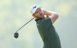 LOUISVILLE, KENTUCKY - MAY 16: Grayson Murray of the United States plays his shot from the 12th tee during the first round of the 2024 PGA Championship at Valhalla Golf Club on May 16, 2024 in Louisville, Kentucky. (Photo by Andrew Redington/Getty Images)