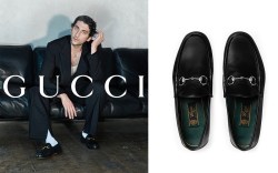 Gucci, loafers, horsebit loafers, Pietro Castellitto, campaign, mens loafers, mens shoes