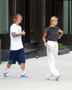 Justin Bieber and fiancee Hailey Baldwin leaving their brooklyn new york apartment todayPictured: Justin Bieber,Hailey BaldwinRef: SPL5012965 290718 NON-EXCLUSIVEPicture by: Elder Ordonez / SplashNews.comSplash News and PicturesLos Angeles: 310-821-2666New York: 212-619-2666London: 0207 644 7656Milan: +39 02 4399 8577Sydney: +61 02 9240 7700photodesk@splashnews.comWorld Rights, No Portugal Rights