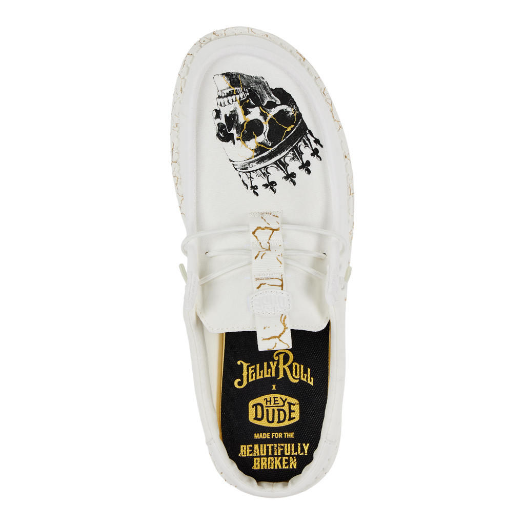 Jelly Roll x Hey Dude limited-edition shoe.