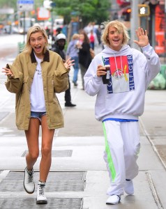 justin bieber, hailey baldwin, street style, adidas, nike