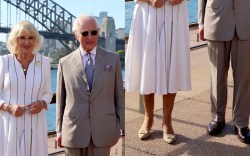 King Charles and Queen Camilla wear dress shoes at Sydney Opera House in Australia