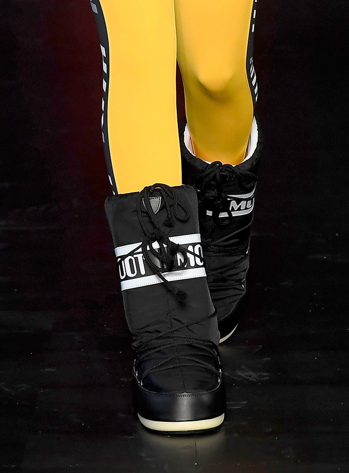 Tecnica moon boots, shoes, Model on the catwalkKith show, Runway, Spring Summer 2020, New York Fashion Week, USA - 05 Sep 2019