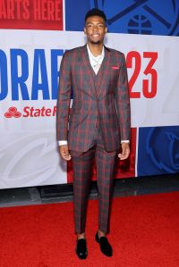 NEW YORK, NEW YORK - JUNE 22: Brandon Miller arrives prior to the first round of the 2023 NBA Draft at Barclays Center on June 22, 2023 in the Brooklyn borough of New York City. NOTE TO USER: User expressly acknowledges and agrees that, by downloading and or using this photograph, User is consenting to the terms and conditions of the Getty Images License Agreement. (Photo by Arturo Holmes/Getty Images)