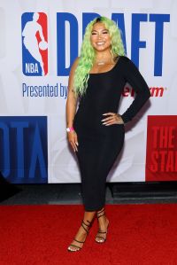 NEW YORK, NEW YORK - JUNE 22: Kayce Kirihara arrives prior to the first round of the 2023 NBA Draft at Barclays Center on June 22, 2023 in the Brooklyn borough of New York City. NOTE TO USER: User expressly acknowledges and agrees that, by downloading and or using this photograph, User is consenting to the terms and conditions of the Getty Images License Agreement. (Photo by Arturo Holmes/Getty Images)