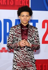 NEW YORK, NEW YORK - JUNE 22: Keyonte George arrives prior to the first round of the 2023 NBA Draft at Barclays Center on June 22, 2023 in the Brooklyn borough of New York City. NOTE TO USER: User expressly acknowledges and agrees that, by downloading and or using this photograph, User is consenting to the terms and conditions of the Getty Images License Agreement. (Photo by Arturo Holmes/Getty Images)