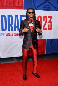 NEW YORK, NEW YORK - JUNE 22: Cason Wallace arrives prior to the first round of the 2023 NBA Draft at Barclays Center on June 22, 2023 in the Brooklyn borough of New York City. NOTE TO USER: User expressly acknowledges and agrees that, by downloading and or using this photograph, User is consenting to the terms and conditions of the Getty Images License Agreement. (Photo by Arturo Holmes/Getty Images)