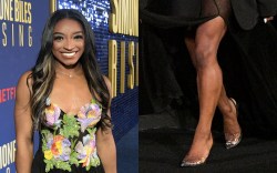 Simone Biles attends Netflix's Simone Biles Rising premiere event at The Egyptian Theatre Hollywood on Oct. 23, 2024 in Los Angeles, Calif.